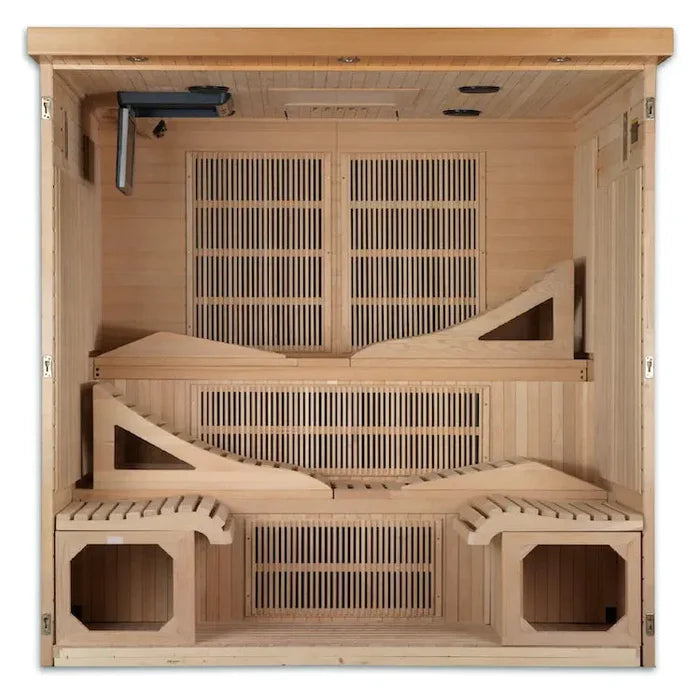 Dexunta 6-Person Low EMF Infrared Sauna (Canadian Hemlock)