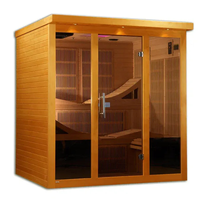 Dexunta 6-Person Low EMF Infrared Sauna (Canadian Hemlock)