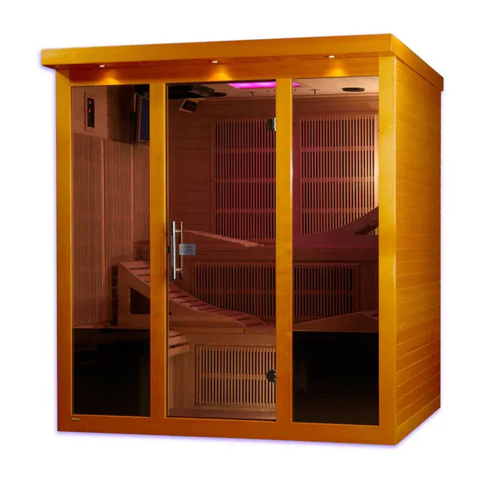 Dexunta 6-Person Low EMF Infrared Sauna (Canadian Hemlock)