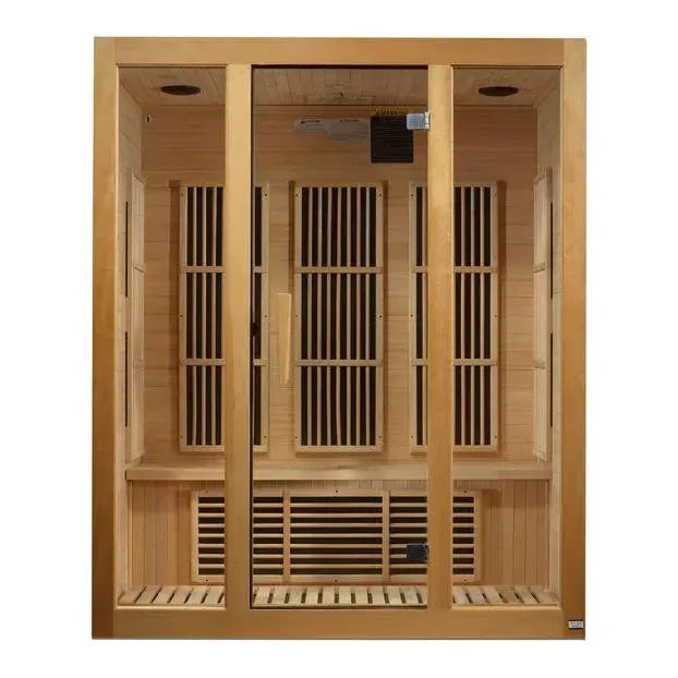 Dexunta 3-Person Zero EMF Infrared Sauna – Canadian Hemlock