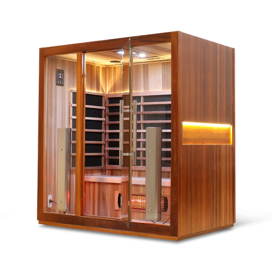 4-Person Smart Full Spectrum Infrared Sauna – WiFi Enabled, Ultra Low EMF