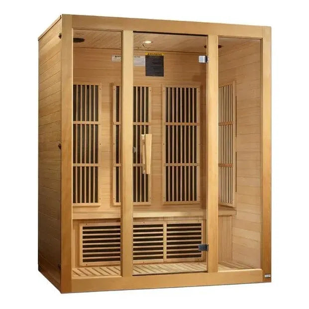 Dexunta 3-Person Zero EMF Infrared Sauna – Canadian Hemlock